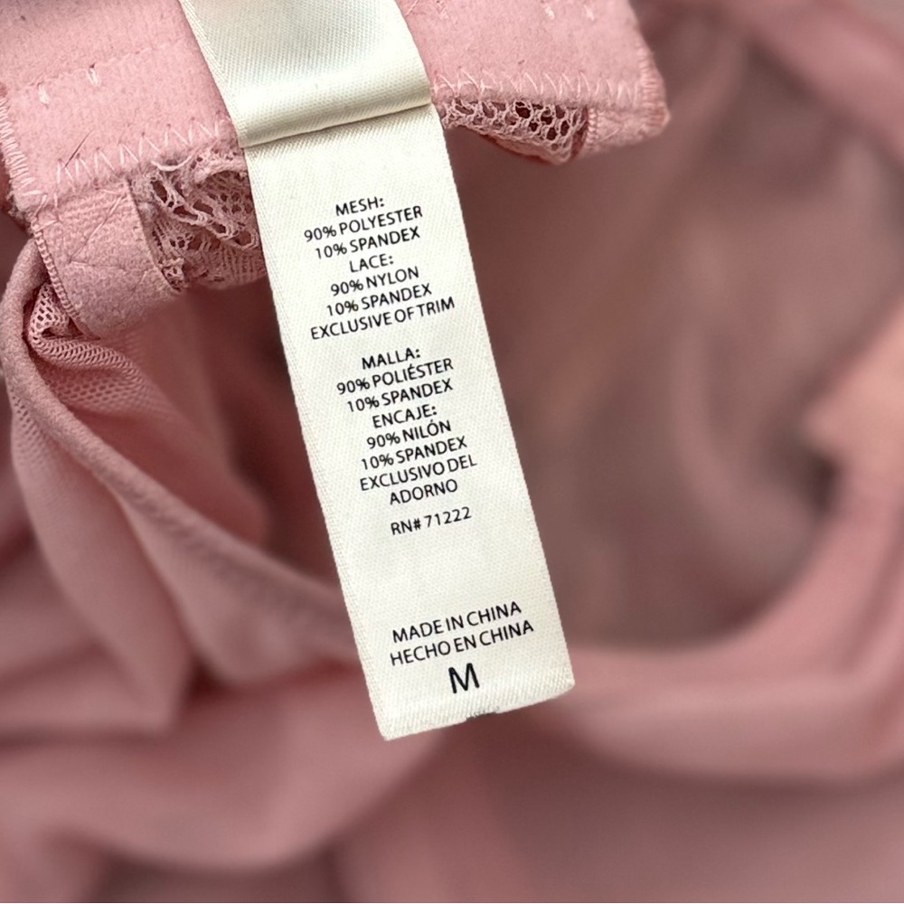 Jessica Simpson Nightie Chemise Babydoll Lingerie Nightgown Sheer Pink M Medium - Picture 6 of 6